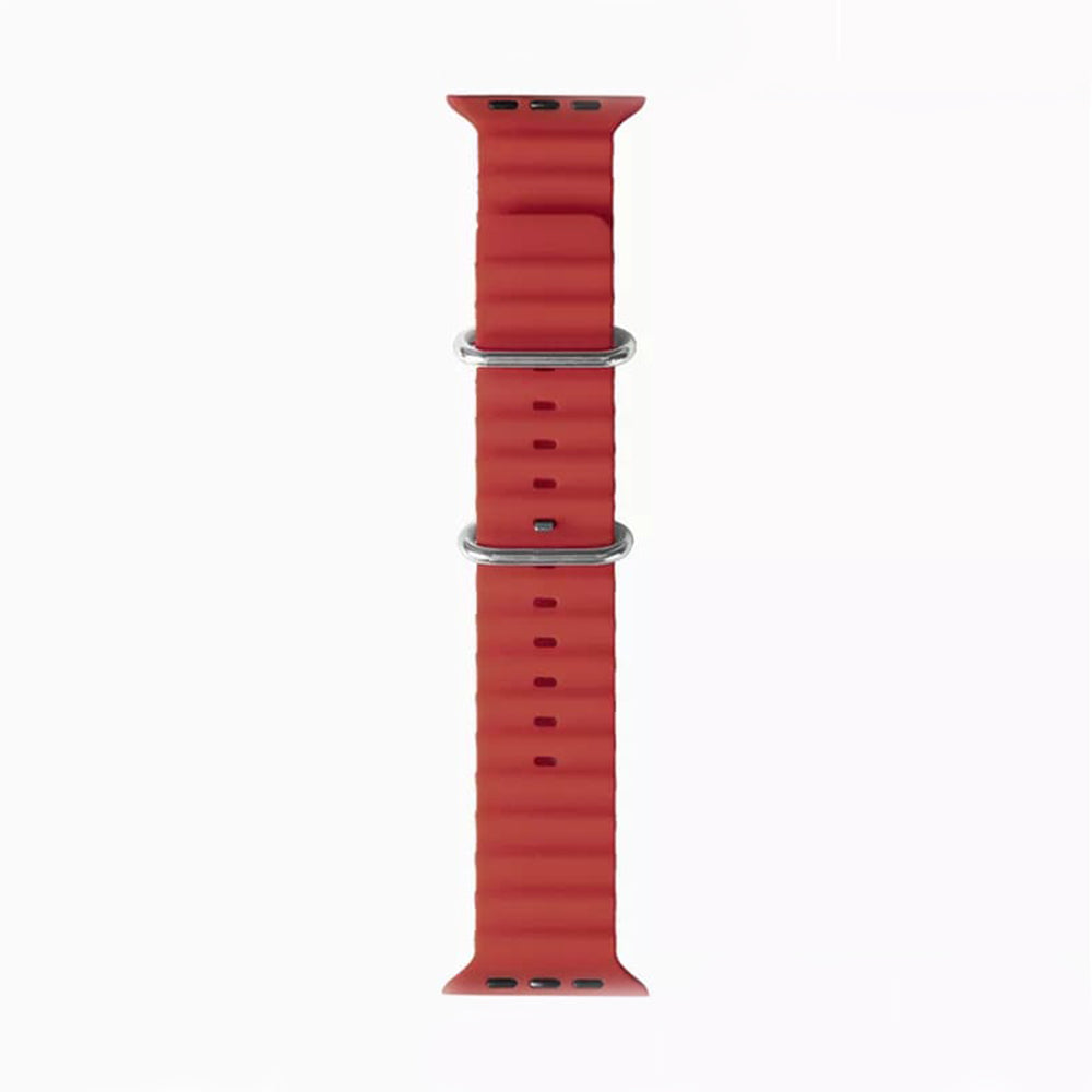 Techsuit W038 band voor Apple Watch 49mm / 46mm / 45mm / 44mm / 42mm Series, Donkerrood