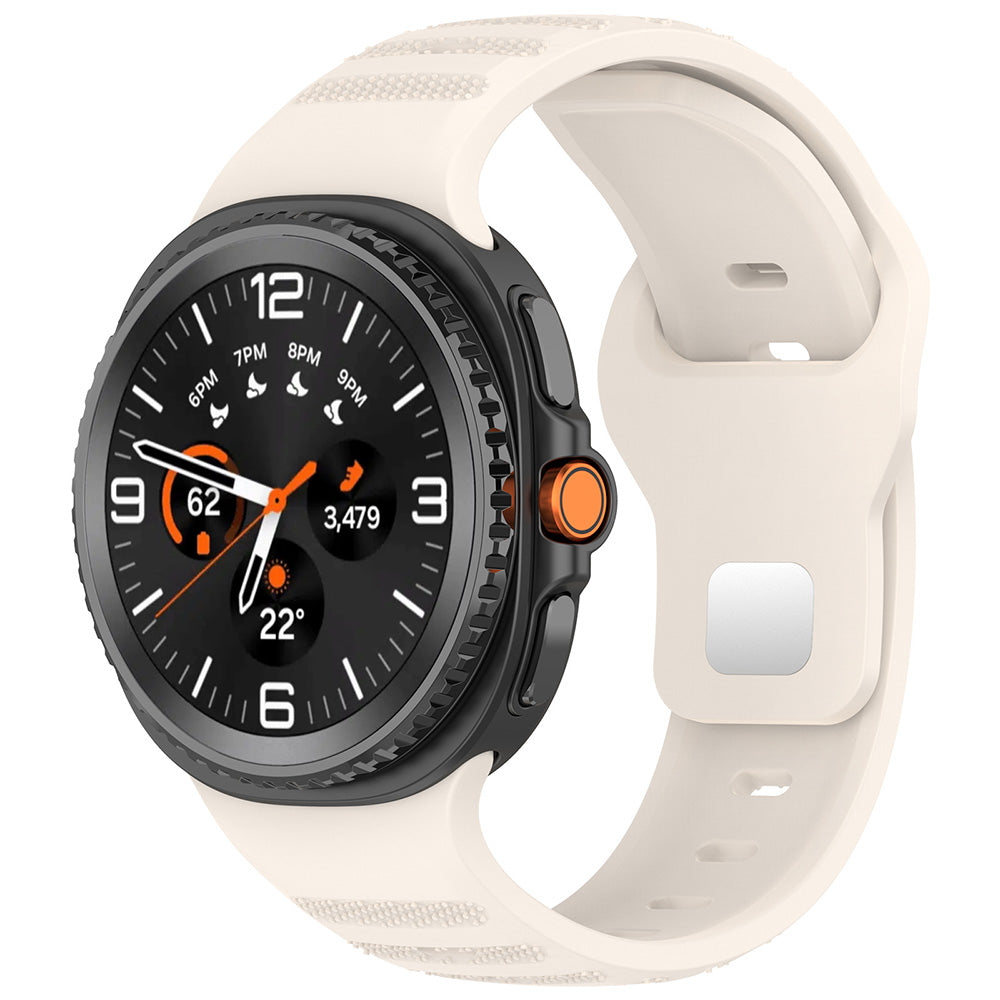 Techsuit W050 band voor Samsung Galaxy Watch 8 Classic / Watch8 44mm / Watch 8 40mm, Beige