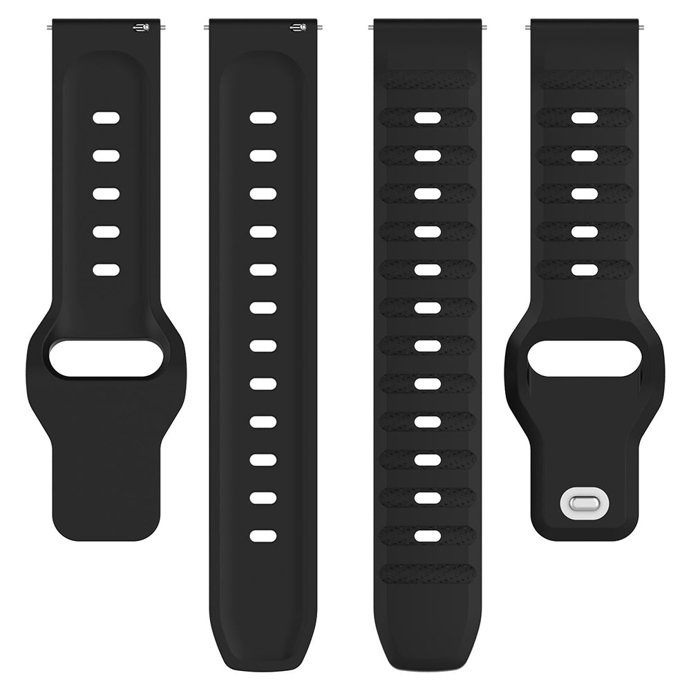 Techsuit W050 band voor Samsung Galaxy Watch / Huawei Watch Series, 20mm, Zwart