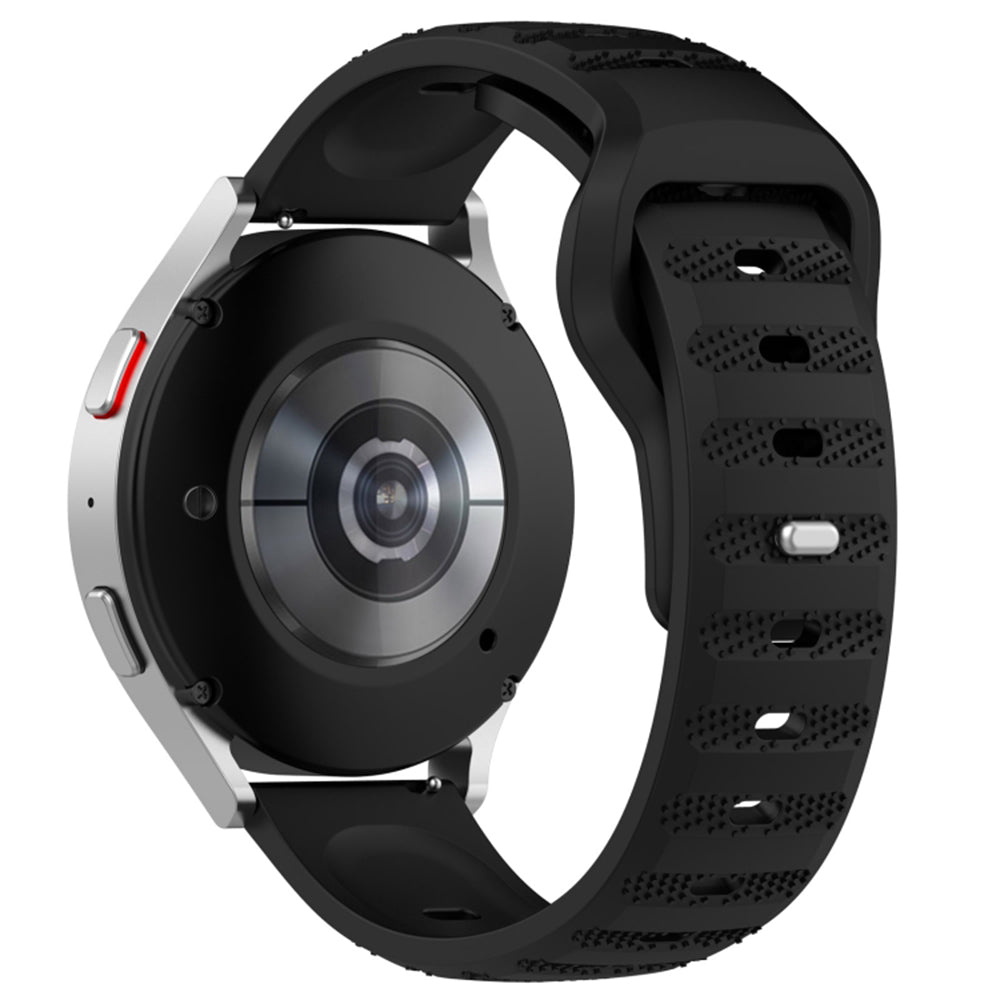 Techsuit W050 band voor Samsung Galaxy Watch / Huawei Watch Series, 20mm, Zwart