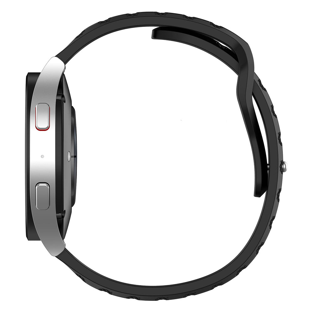 Techsuit W050 band voor Samsung Galaxy Watch / Huawei Watch Series, Beige Oranje