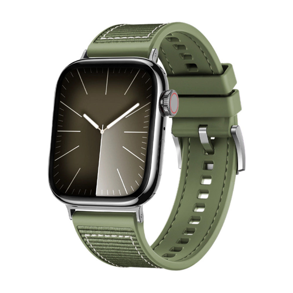 Techsuit W051 band voor Apple Watch 42mm / 41mm / 40mm / 38mm Series, Groen