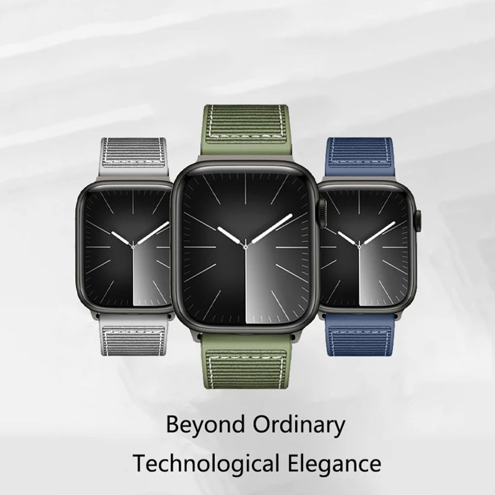Techsuit W051 Strap for Apple Watch 49mm / 46mm / 45mm / 44mm / 42mm Series, Dark Blue