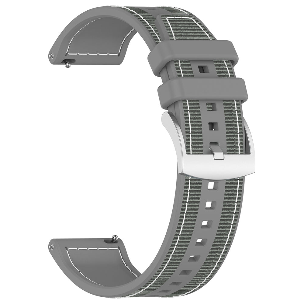 Techsuit W051 band voor Huawei Watch / Xiaomi Watch Series, 22mm, Gri