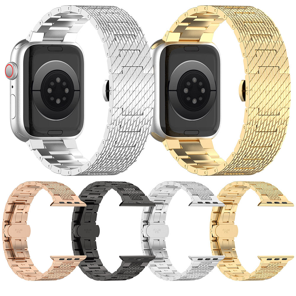 Techsuit W052 band voor Apple Watch 42mm / 41mm / 40mm / 38mm Series, Zilverkleurig