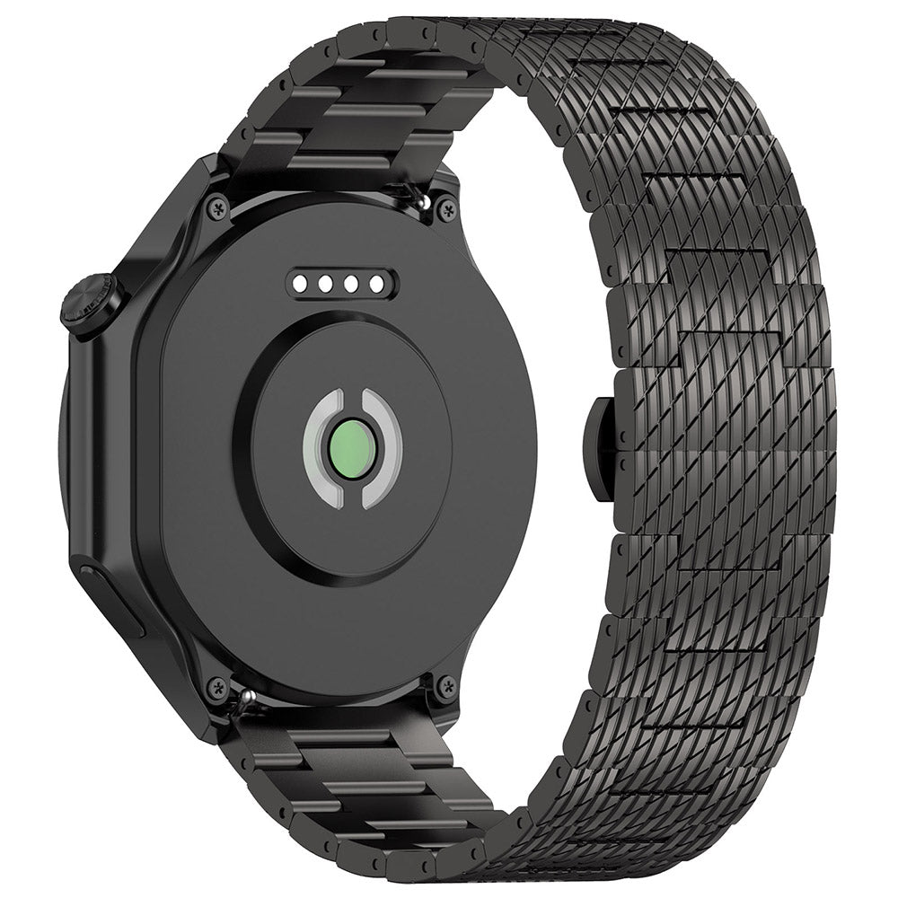 Techsuit W052 band voor Samsung Galaxy Watch / Huawei Watch Series, 20mm, Zwart