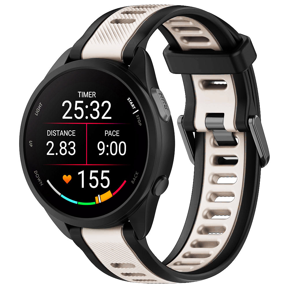 Techsuit W053 band voor Samsung Galaxy Watch / Huawei Watch Series, 20mm, Beige