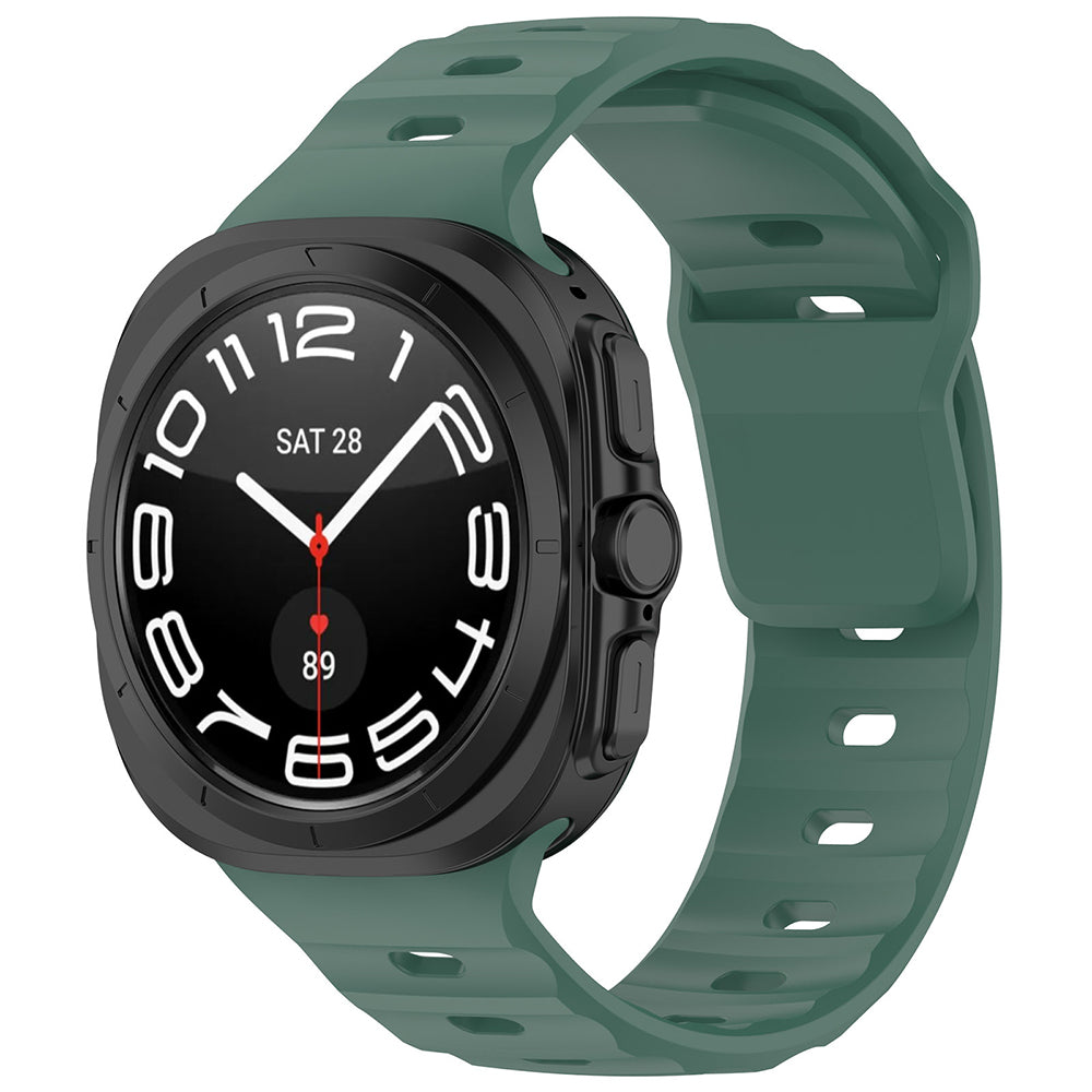 Techsuit W055 band voor Samsung Galaxy Watch Ultra, Donkergroen