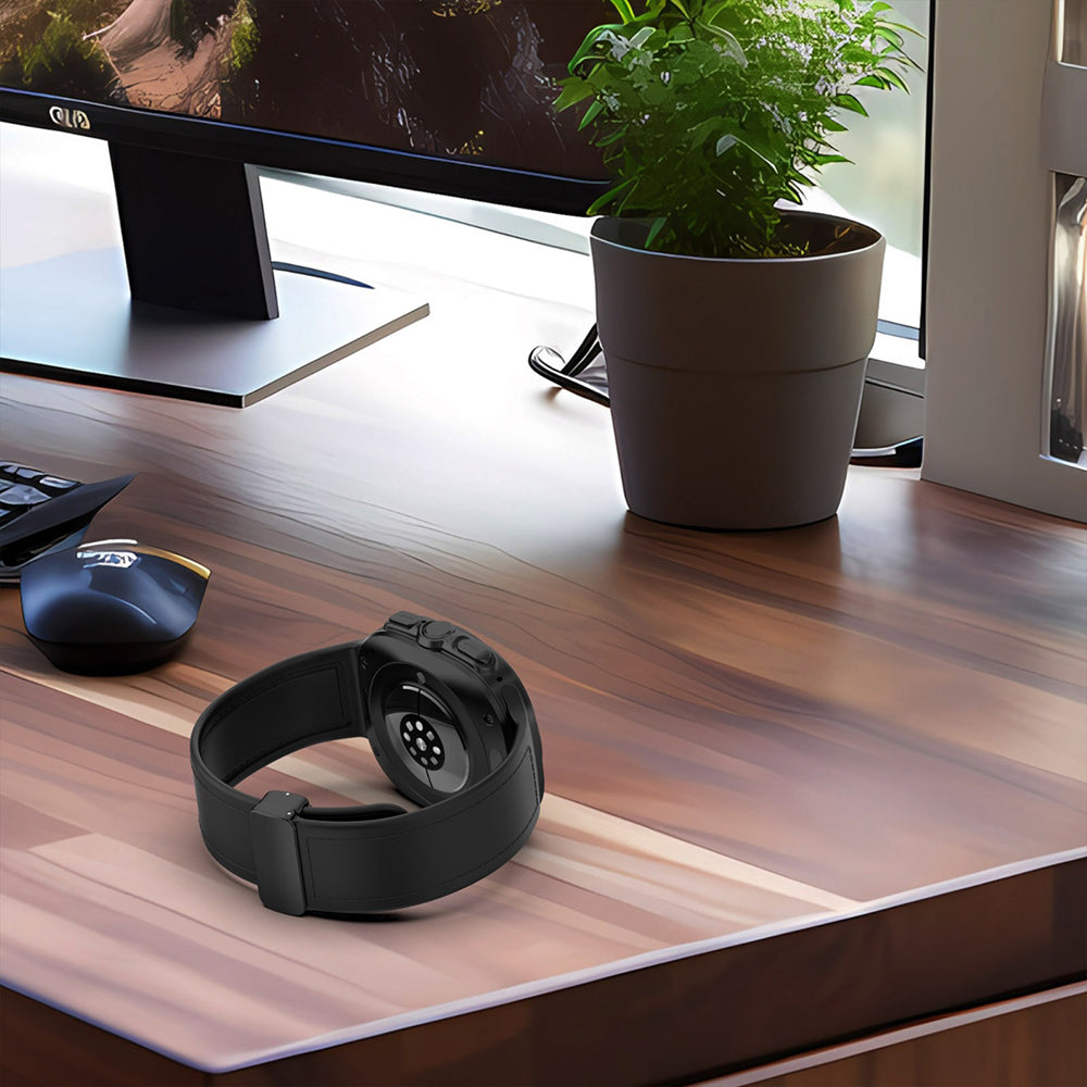 Techsuit W056 band voor Samsung Galaxy Watch Ultra, Zwart