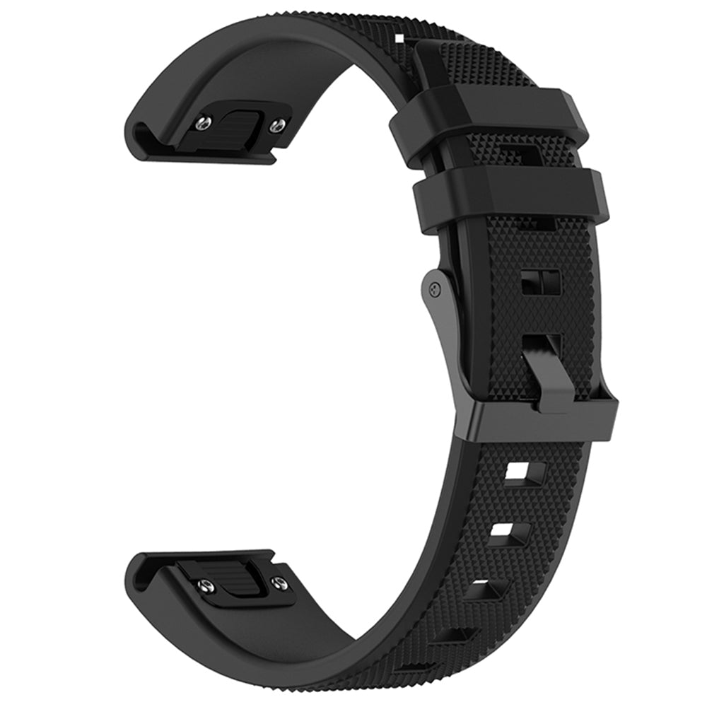 Techsuit W058 band voor Garmin Watch Fenix Series, 26mm, Zwart
