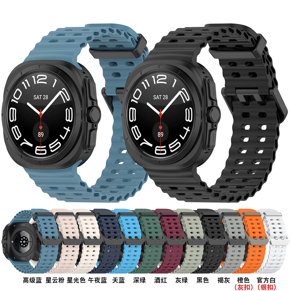 Techsuit W062 band voor Samsung Galaxy Watch Ultra, Lichtgroen