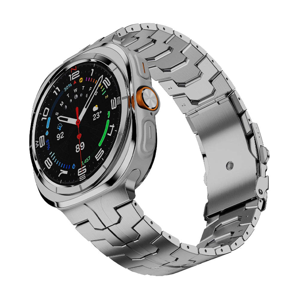Techsuit W063 band voor Samsung Galaxy Watch Ultra, Zilver