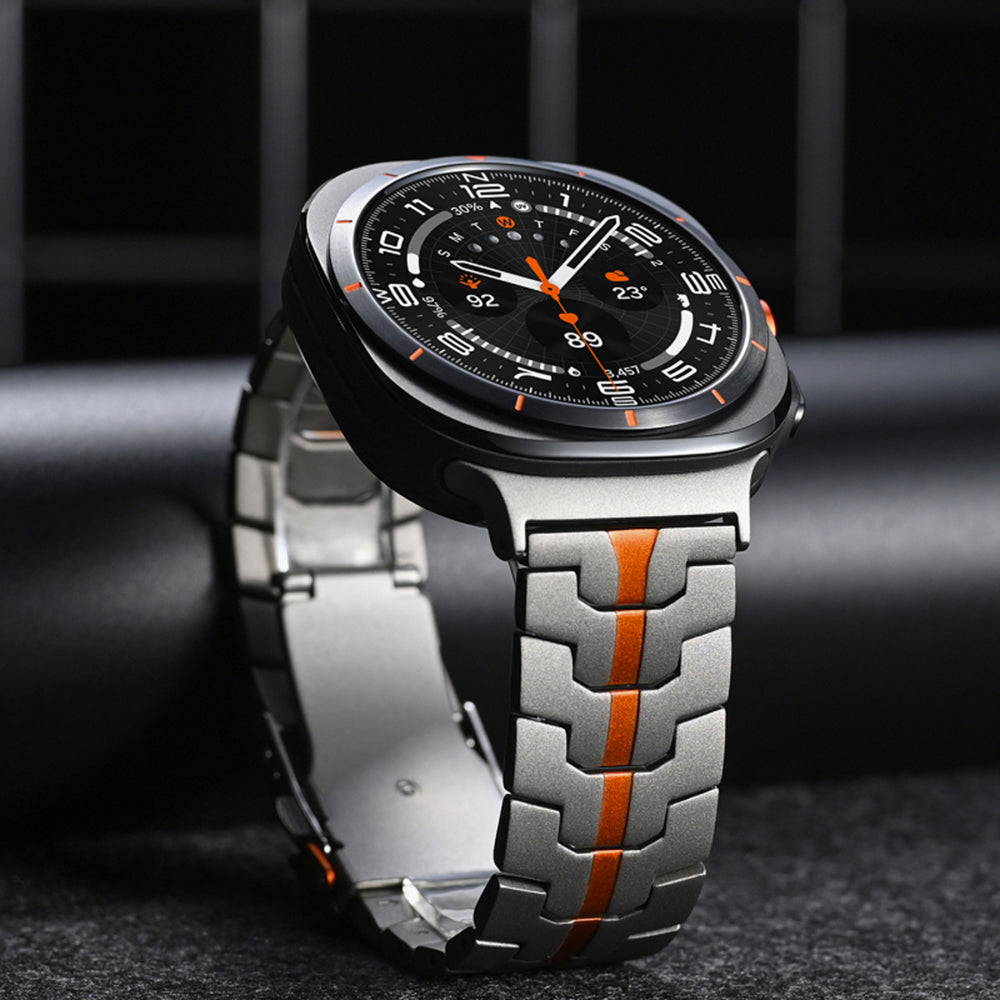 Techsuit W063 band voor Samsung Galaxy Watch Ultra, Zilver