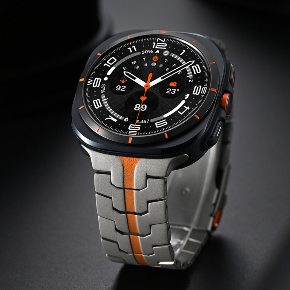 Techsuit W063 band voor Samsung Galaxy Watch Ultra, Zilver