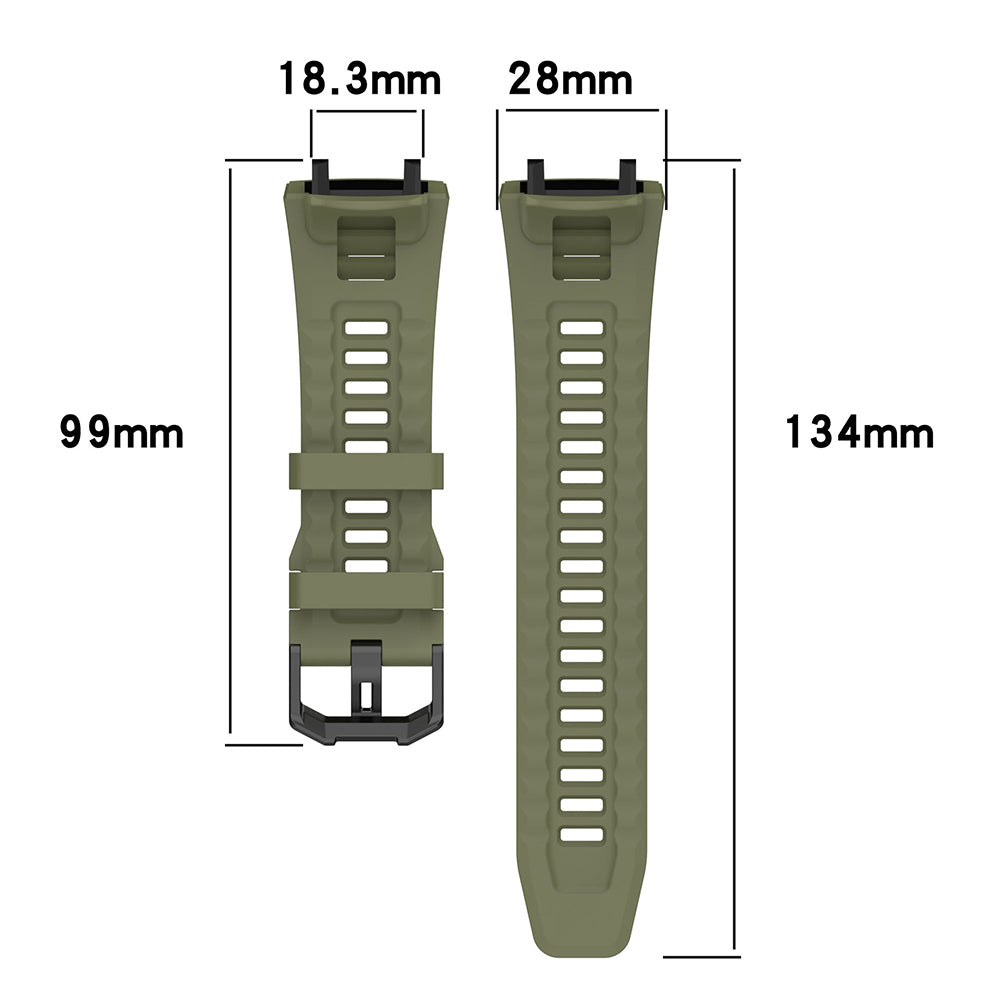 Techsuit W067 band voor Amazfit T-Rex 3, Groen