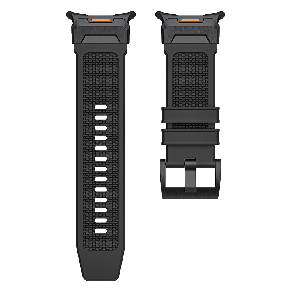 Techsuit W068 band voor Samsung Galaxy Watch Ultra, Zilverwit