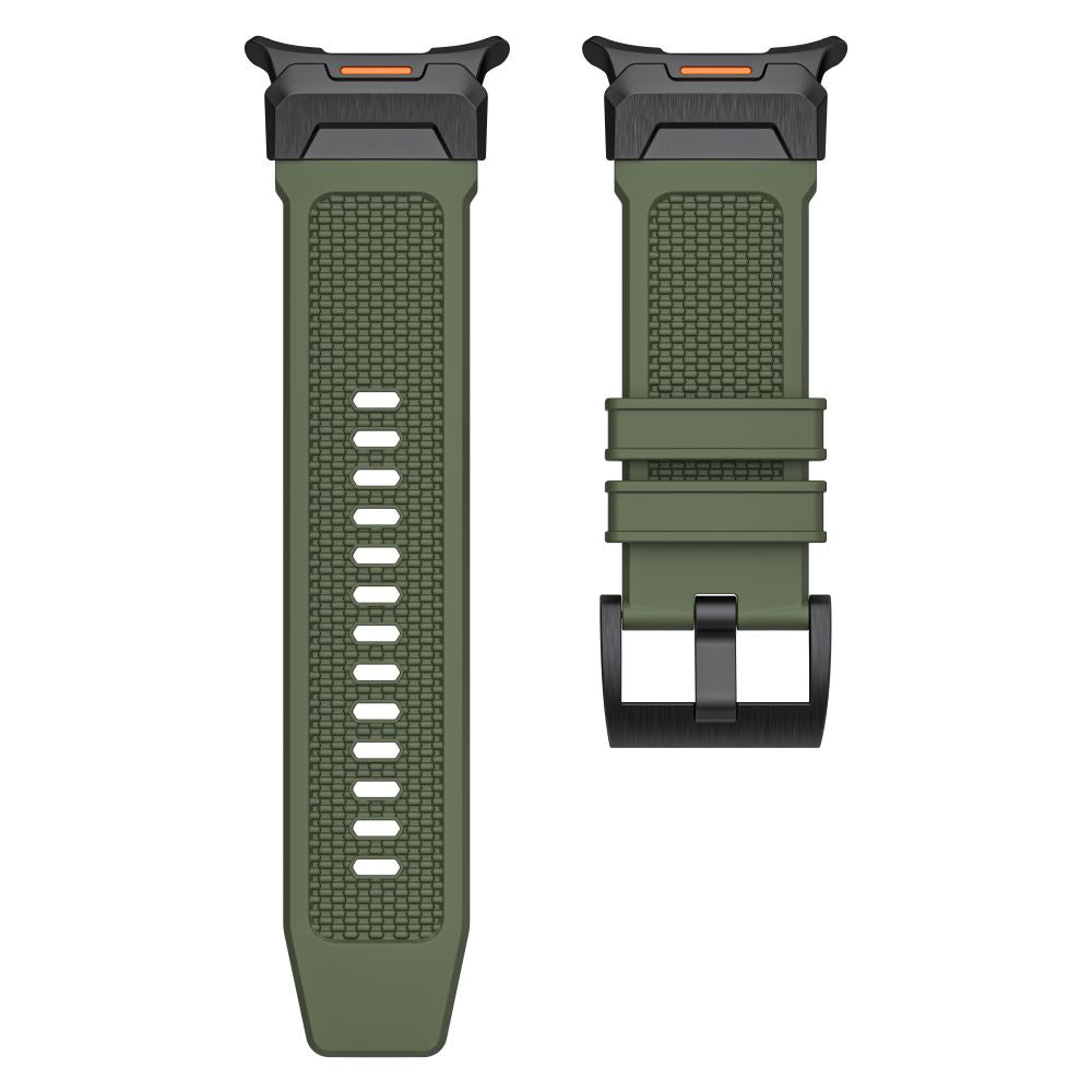 Techsuit W068 band voor Samsung Galaxy Watch Ultra, Zwart Groen