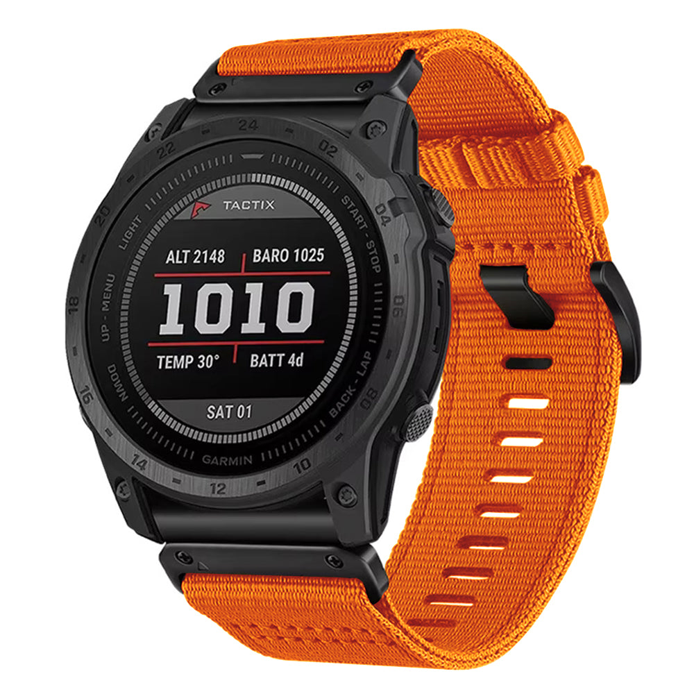 Techsuit W070 band voor Garmin Watch Fenix / Forerunner / Approach Series, 22mm, Oranje