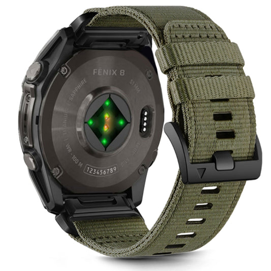 Techsuit W070 band voor Garmin Watch Fenix / Forerunner Series, 22mm, Donkergroen