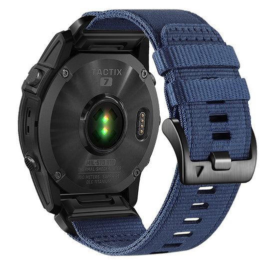 Techsuit W070 riem voor Garmin Watch Fenix Series, 26mm, Marineblauw