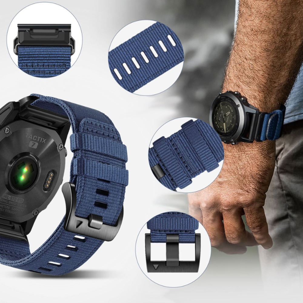Techsuit W070 band voor Garmin Watch Fenix Series, 26mm, Groen