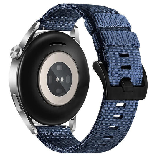Techsuit W070 band voor Samsung Galaxy Watch / Huawei Watch Series, 22mm, Marineblauw