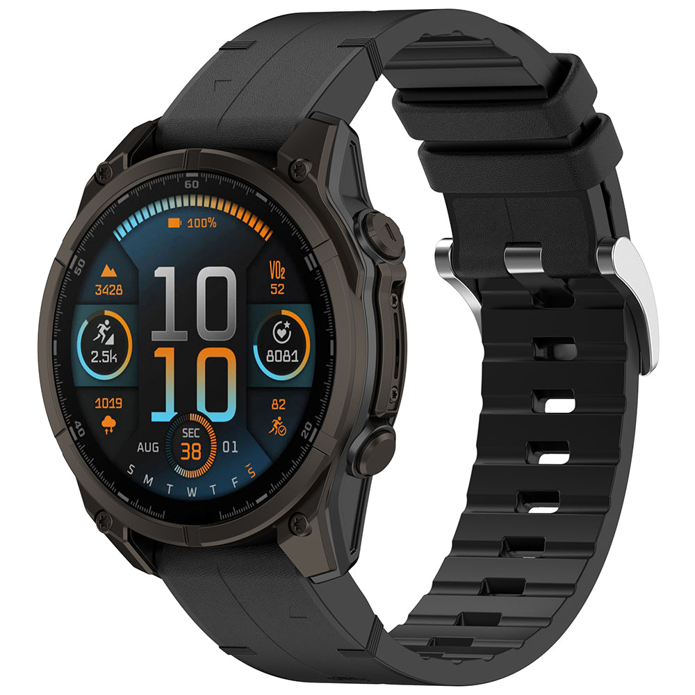 Techsuit W071 band voor Garmin Watch Fenix / Forerunner Series, 22mm, Zwart