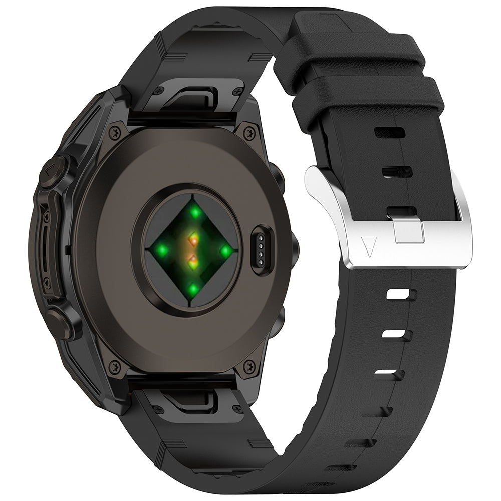 Techsuit W071 band voor Garmin Watch Fenix / Forerunner Series, 22mm, Zwart