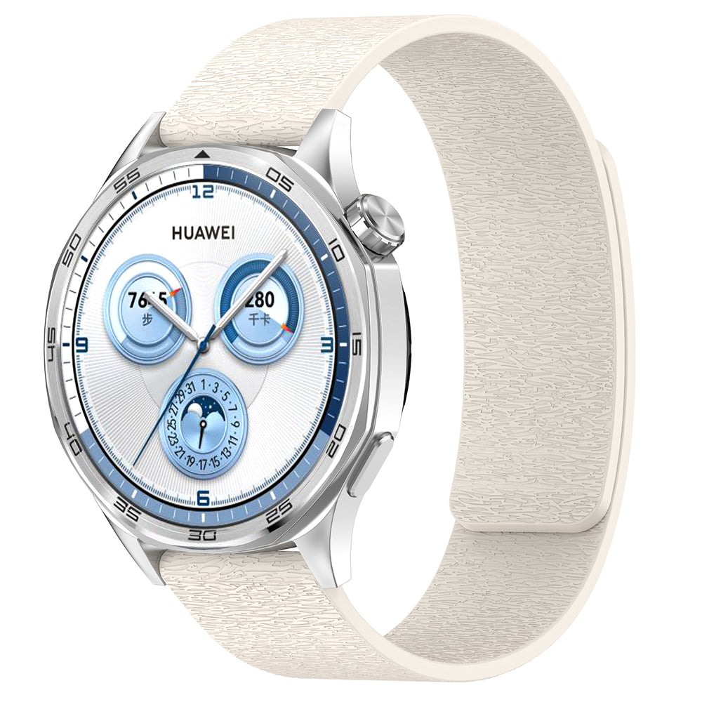 Techsuit W074 band voor Samsung Galaxy Watch / Huawei Watch Series, 22mm, Beige