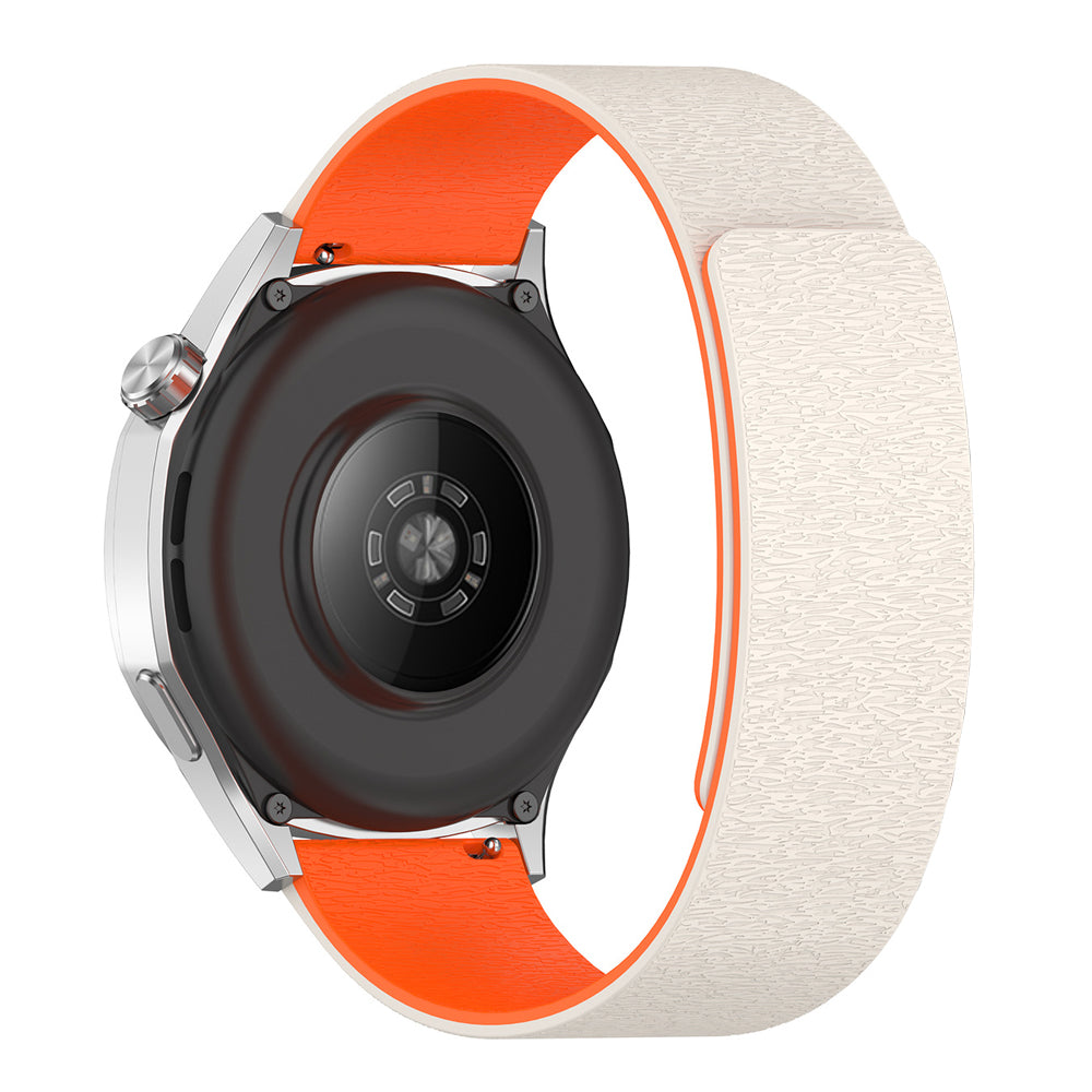 Techsuit W074 band voor Samsung Galaxy Watch / Huawei Watch Series, 22mm, Beige