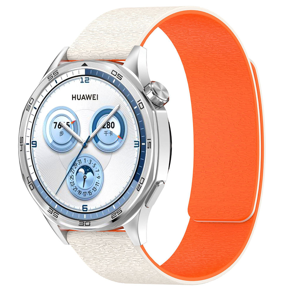 Techsuit W074 Strap for Samsung Galaxy Watch Series, 22mm, Beige Orange