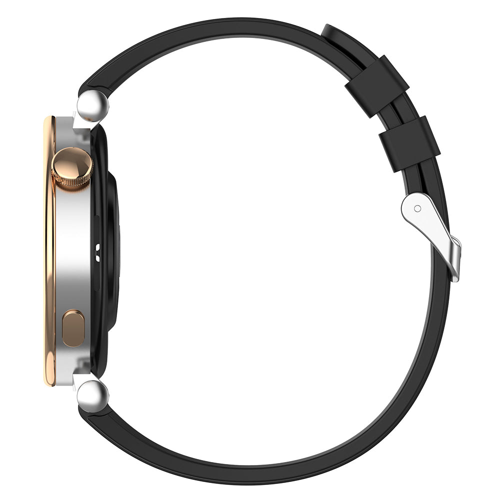 Techsuit W075 band voor Huawei Watch / Garmin Watch Series, 18mm, Zwart