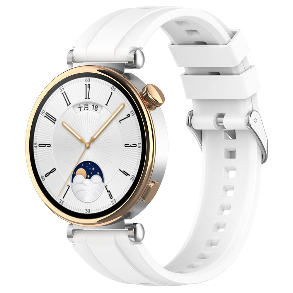 Techsuit W075 band voor Huawei Watch / Garmin Watch Series, Wit