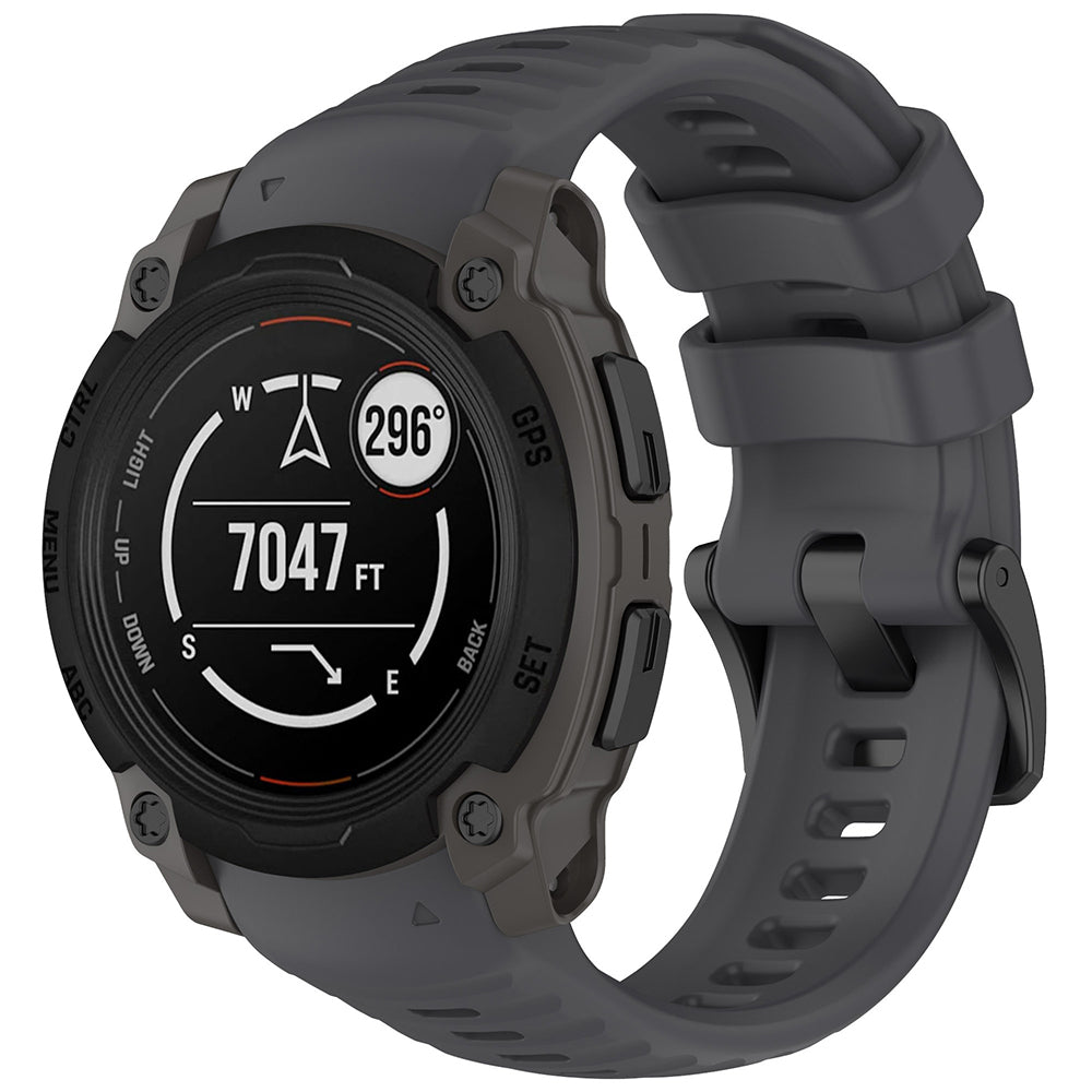 Techsuit W076 riem voor Garmin Instinct E 45mm, Grijs