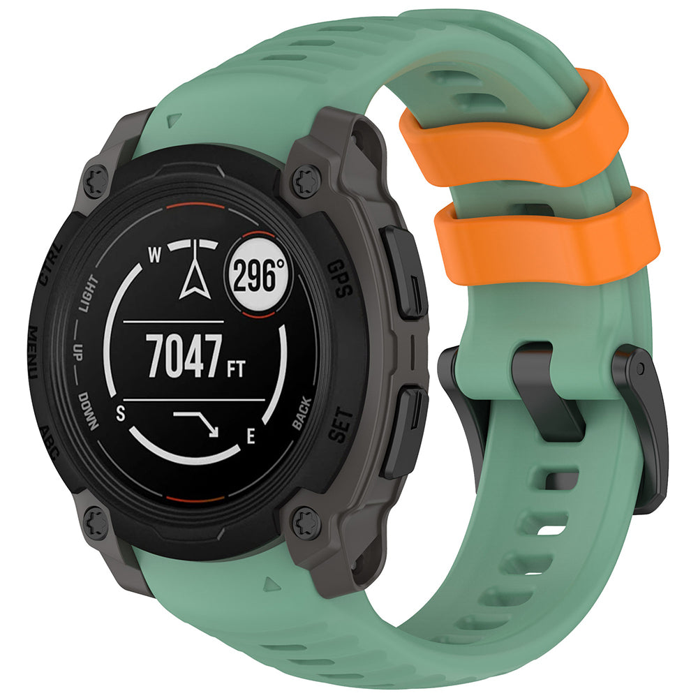 Techsuit W076 band voor Garmin Instinct E 45mm, Lichtgroen