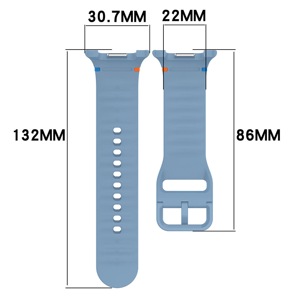 Techsuit W079 band voor Samsung Galaxy Watch8 / Watch8 Classic Series, Zwart