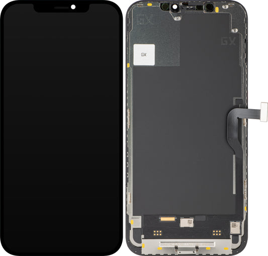 Display met Touchscreen GX voor Apple iPhone 12 Pro Max, met Frame, OLED IC Movable Versie, Zwart