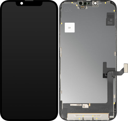 Display met Touchscreen GX voor Apple iPhone 14 Plus, met Frame, OLED IC Movable Versie, Zwart