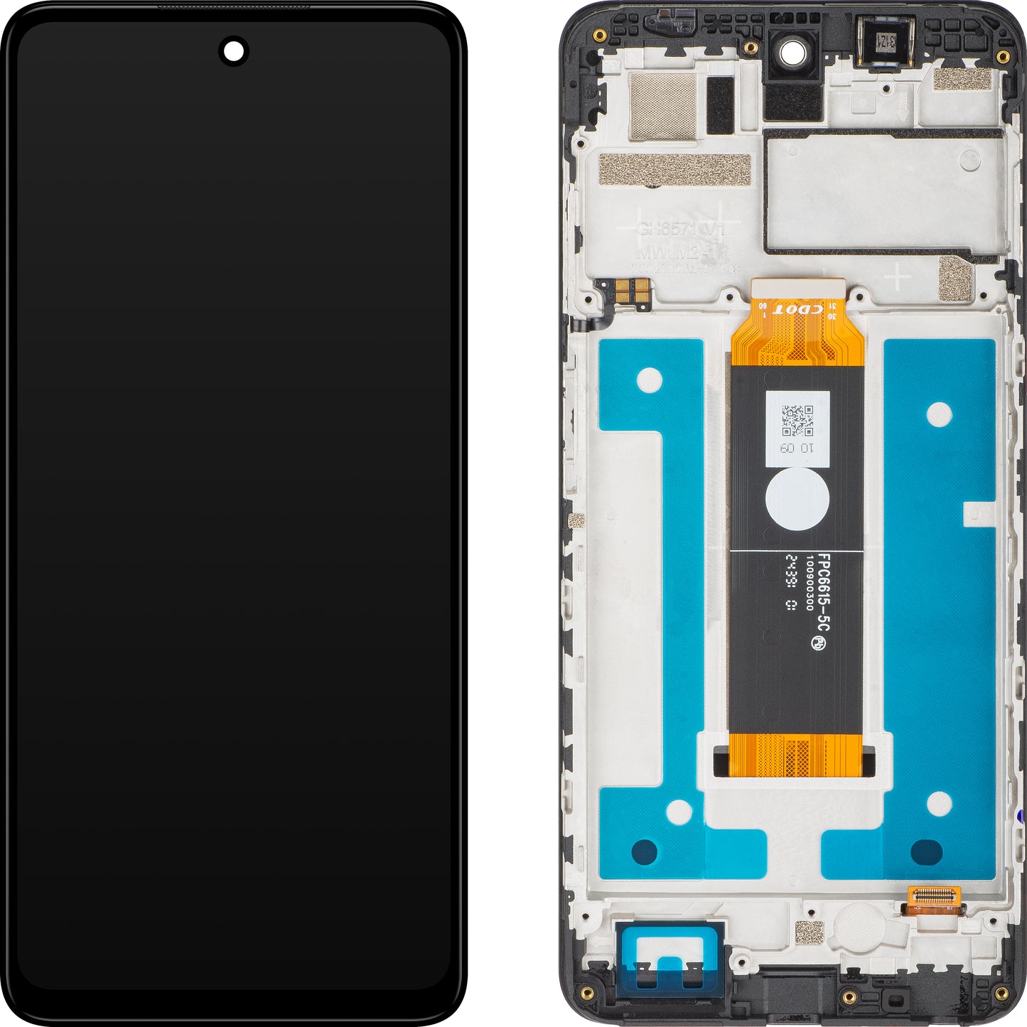 Touchscreen Display HMD Pulse+ / Pulse Pro / Pulse, met frame, zwart, Service Pack 286940623