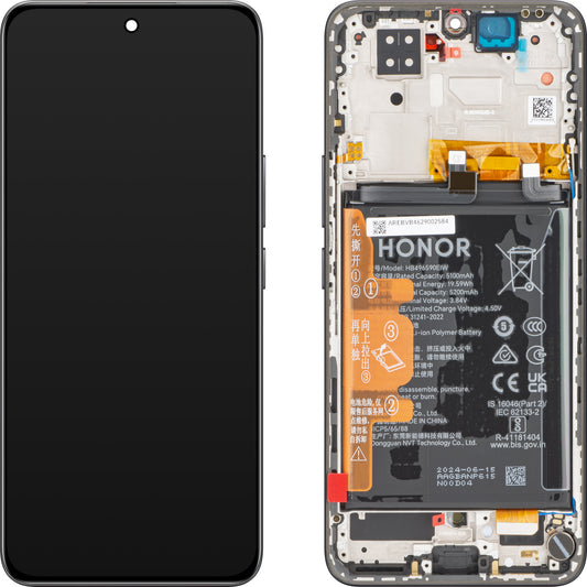 Beeldscherm met touchscreen Honor 200, met frame, zwart, Service Pack 0235AKHVV