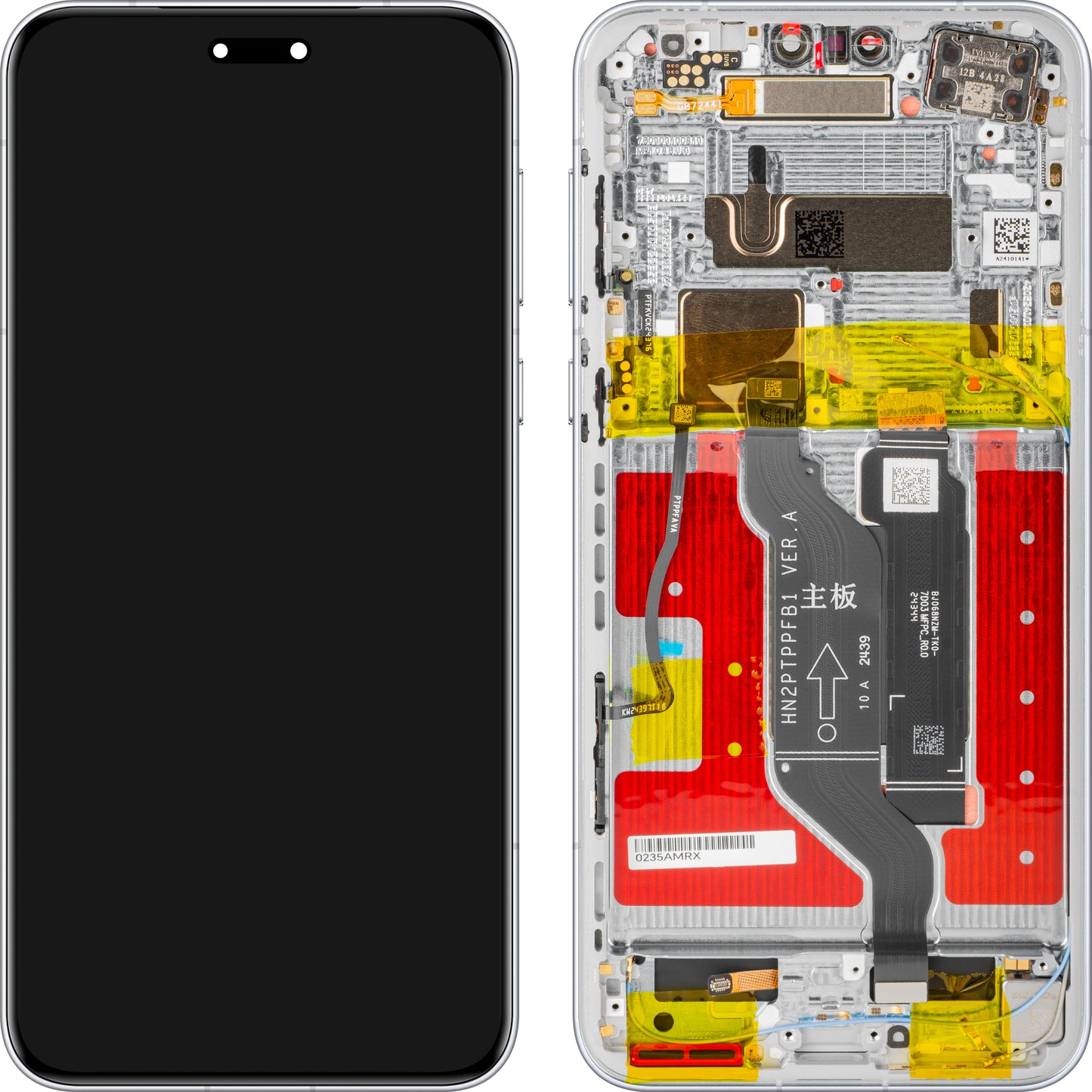 Display met Touchscreen Honor Magic7 Pro, met Frame, Grijs (Lunar shadow Grey), Service Pack 0235AMRW