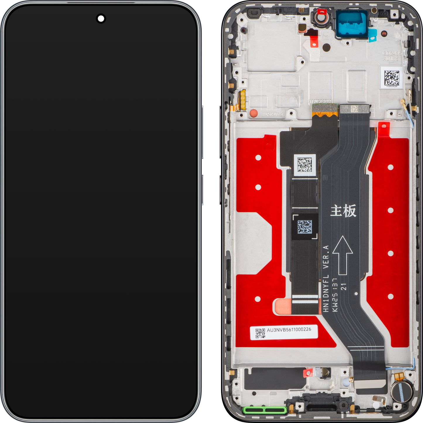 Display met Touchscreen Honor 400, met Frame, Zwart (Midnight Black), Service Pack 0235APNR