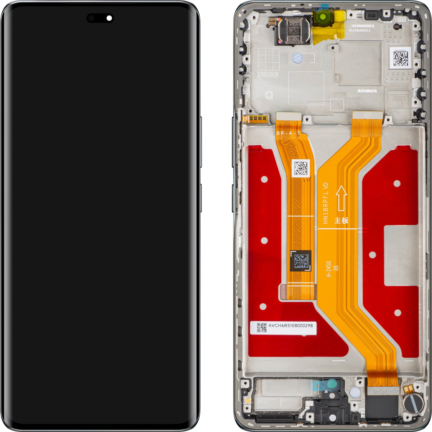 Display met Touchscreen Honor Magic7 Lite, met Frame, Zwart (Titanium Black), Service Pack 0235AMMM