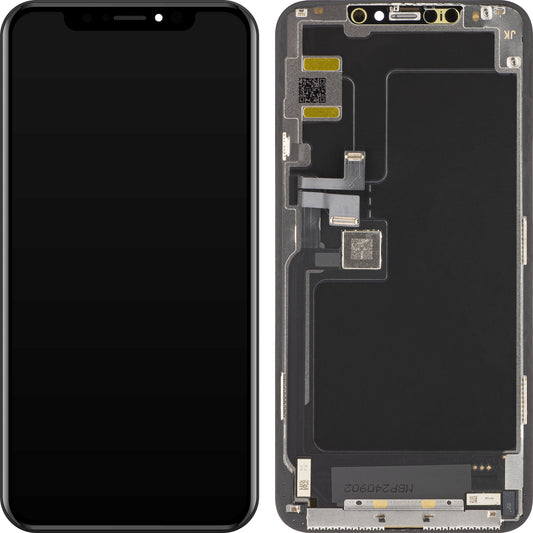 Touchscreen Display JK voor Apple iPhone 11 Pro Max, met frame, OLED-versie, zwart