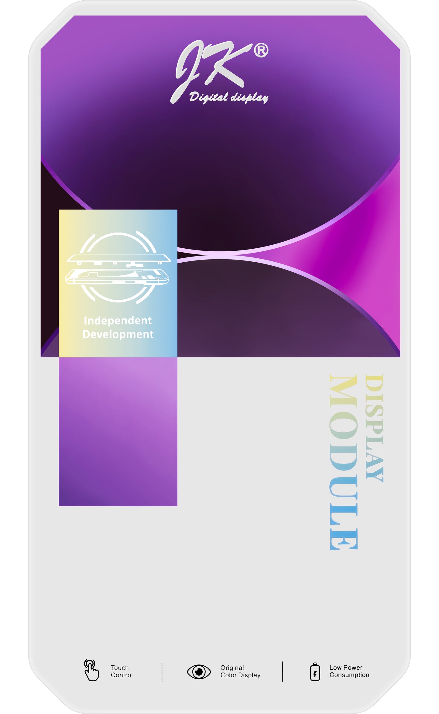 JK Touchscreen Display voor Apple iPhone 14, met frame, In-Cell LCD-versie, zwart