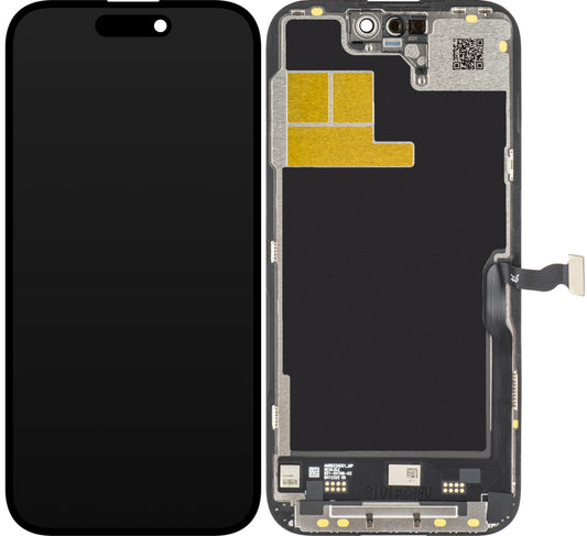 JK Touchscreen Display voor Apple iPhone 14 Pro, met Frame, LCD In-Cell IC Beweegbaar, Zwart