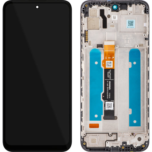 Touchscreen scherm Motorola Moto G31 (XT2173-3), met frame, zwart, Service Pack 5D68C19989