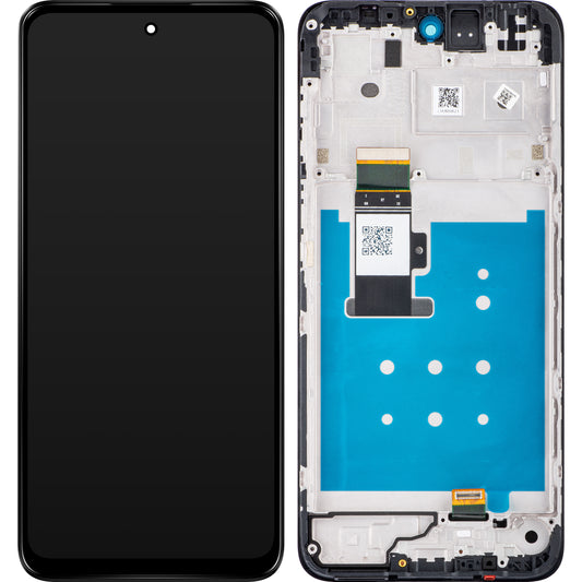Motorola Moto G13 touchscreen scherm met frame, zwart (mat houtskool), Service Pack 5D68C22318