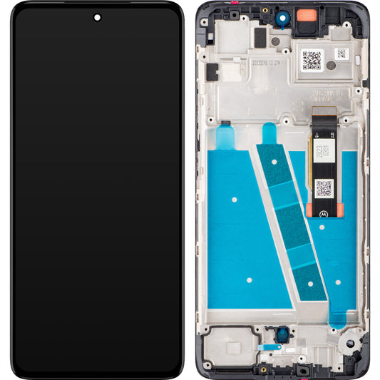 Motorola Moto G72 touchscreen scherm, met frame, zwart, Service Pack 5D68C21701