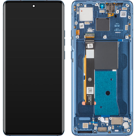 Touchscreen scherm Motorola Edge 40, met frame, Lunar Blue, Service Pack 5D68C22671